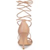 Allegra K Women's Woven Lace Up Strappy Stiletto Heel Sandals - 3 of 4