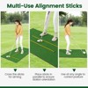 Costway 5 x 3 FT Golf Hitting Mat Artificial Indoor Outdoor Turf Golf Training Mat 27 mm - 4 of 4