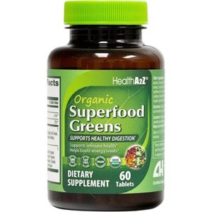 HealthA2Z - Organic Superfood Greens Tablets - 60 Count - 1 of 4
