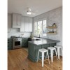 Hunter 44" Fitzgerald Lighted Ceiling Fan Matte White Finish with Bleached Alder Blades for Small Spaces - 3 of 3