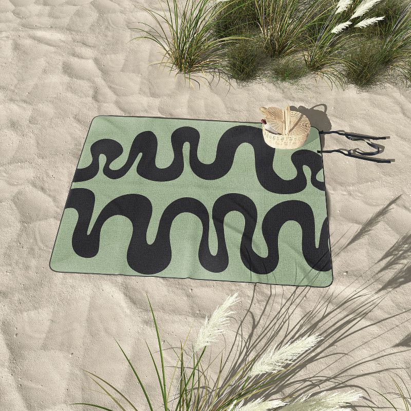 Camilla Foss Brook Picnic Blanket - Deny Designs, 3 of 4