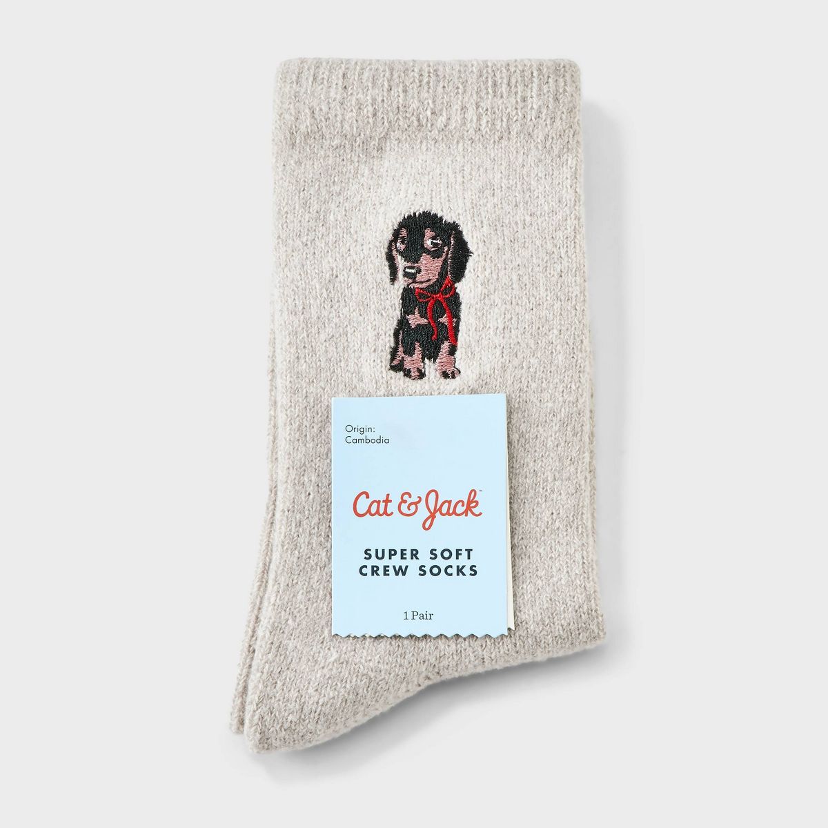 Girls' Sweater Cozy Crew Socks - Cat & Jack™ - thumbnail 2