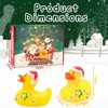 Aoibox 24pcs Christmas Advent Calendar 2025 for Kids Rubber Duck Bath Toys Holiday Countdown Calendar Fun Gift for Boys and Girls - 2 of 4