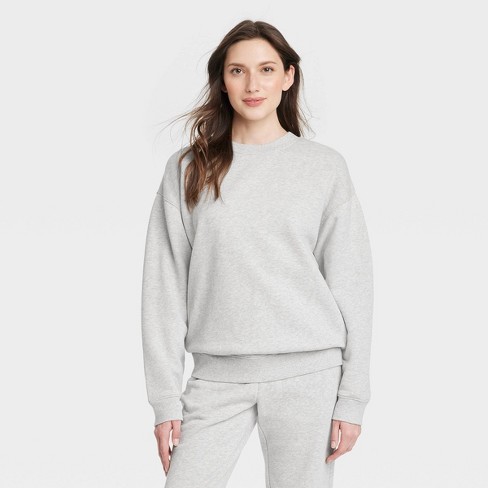 Women's Oversized Crewneck Sweatshirt - Universal Thread™ Gray Xs : Target