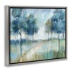 Stupell Industries Abstract Blue Woodland Path Trees Floating Frame Canvas Art, Gray, 21" x 17" - 2 of 4