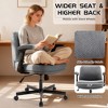 Kumasinova Extra-Wide Criss Cross Office Chair,Comfy Swivel Chair with Flip-up Armrests & Thick Cushion,Ergonomic Desk Chair for Office,Bedroom - 3 of 4
