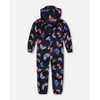 Deux par Deux Girl Printed Mid-Season One-Piece Outerwear Multicolored Butterflies on Black Background - 3 Years - 4 of 4