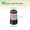 Unique Bargains Multi-Ring Tapered Golf Ferrules for Steel Graphite Shafts 10 Pcs - 2 of 3