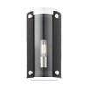 Livex Lighting Barcelona 1 - Light Wall Light in  Black/Brushed Nickel - 2 of 4