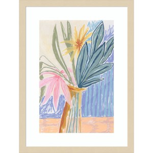 Amanti Art August Bouquet by Kate Aurelia Holloway Wood Framed Wall Art Print - 1 of 4