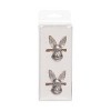 C&F Home Silver Bunny Head Napkin Rings Set of 4 - 3 of 4