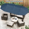Tangkula 13 FT Double-sided Patio Umbrella Outdoor Large Twin Size Umbrella - 4 of 4