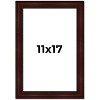 PosterPalooza | Distressed Brown Picture Frame - UV Acrylic, Foam Board Backing, Hanging Hardware - 2 of 4
