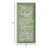 Slickblue Inspirational Christian Wood Sign – God Created You Too Quote – Rustic Wall Accent – 9x18, Sage-White - 3 of 3