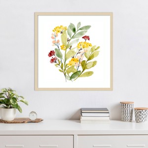 Amanti Art Spring Sprigs Collection C by Jennifer Goldberger Wood Framed Wall Art Print - 1 of 4