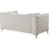 TiramisuBest 45"W Gray Corduroy Loveseat with Hidden Storage & Side Pocket, Compact Upholstered Sofa for Small Spaces - 2 of 4