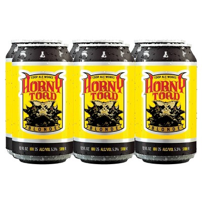 COOP Ale Works Toad Blonde Ale Beer - 6pk/12 fl oz Cans