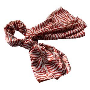 Slickblue Funky Zebra Animal Print Silk Scarf – Lightweight, Soft, Fashionable Women's Wrap/Shawl – Two Sizes - 1 of 3
