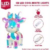 Joyfy 15'' Iridescent Reindeer Light Decorations with 150 Cool White LED Lights for Christmas Indoor Holiday, Christmas Eve Night Decoration - 2 of 4