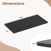 Costway 48” x 24” Whole Piece Table Top with Safe Rounded Corners for Home Office Desk DIY Black/Natural/Rustic Brown/White/Gray - 3 of 4