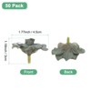 Unique Bargains Silk Rose Artificial Flower Heads - 3 of 4