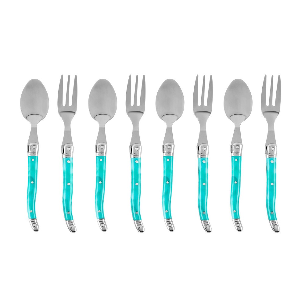 Photos - Other Appliances French Home Laguoile 8pc Stainless Steel Dessert Spoon and Fork Silverware