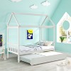 NicBex Twin House Bed Frame with Twin Size Trundle for Adults,Boys,Girls - 2 of 4