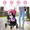 Infans 2 In1 Foldable Baby Stroller Kids Travel Newborn Infant Buggy Pushchair Pink - 3 of 4