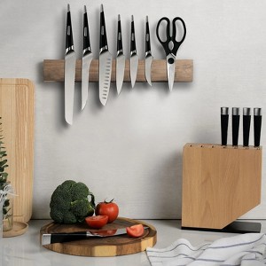 LunaLulinlk 16.5'' Magnetic Knife Bar, Powerful Acacia Wood Magnetic Knife Strip Knife Rack for Kitchen Knives & Tools - 1 of 4