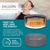 Bestway SaluSpa Zurich AirJet 2 to 4 Person Inflatable Hot Tub Round Portable Outdoor Spa with 120 Soothing Jets and Cover, Gray - image 2 of 4