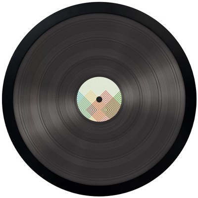 Americanflat 12x12 Vinyl Record Frame with Polished Plexiglass - Black Vinyl Record Storage for Wall - Engineered Wood Record Frame for Vinyl Discs