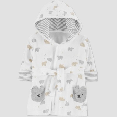 Image of Carter's Just One You® Baby Bear Bath Robe - Gray