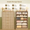 Usikey Fluted 6 Drawers Dresser for Bedroom, 48" H Modern Chest of Drawers with Metal Handle, Wood Closet Organizer Wood Dressers for Living Room - 2 of 4