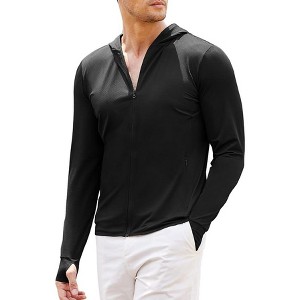 COOFANDY Men Full Zip UPF 50 Sun Protection Hoodie Jacket Long Sleeve Lightweight Breathable UV Shirts with Pockets - 1 of 4