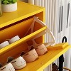 Famapy Wood Grain Design Shoe Cabinet Entryway Shoe Rack 3 Tier Shelves - 4 of 4
