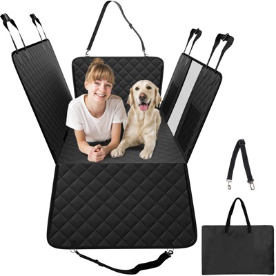 VEVOR Back Seat Extender for Dogs,Dog Hammock for Car Back seat,Dog Car Seat Cover with Hard Bottom Dog Car Seat Bed 52"x24.8" ,Supports 350lb
