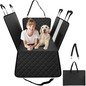 VEVOR Back Seat Extender for Dogs,Dog Hammock for Car Back seat,Dog Car Seat Cover with Hard Bottom Dog Car Seat Bed 52"x24.8" ,Supports 350lb - 1 of 4