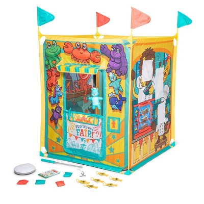 Melissa & Doug Fun at the Fair! Game Center Play Tent - 4 Sides of Activities