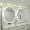 Apmir Super Bright Back LED Lighted Anti-Fog Round/Oval Wall Mirror with Tempered Glass & 3-Year Warranty - 3 of 4