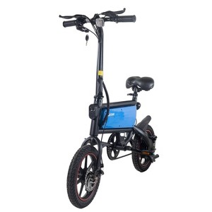 GOTRAX Adult Shift S2 14" Step Over Electric Folding Bike - Black - 1 of 4