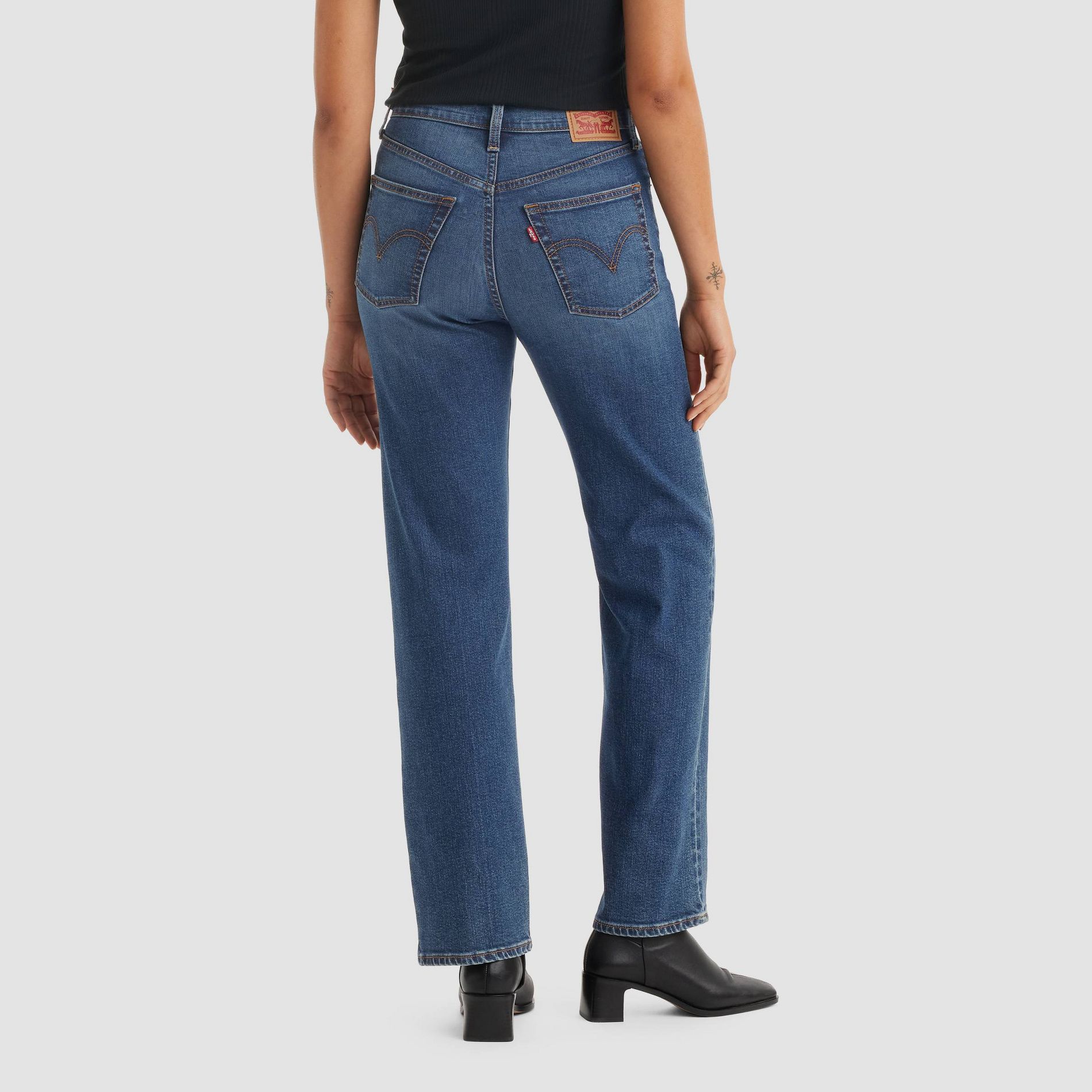 Levi's® Women's Ultra-High Rise Ribcage Straight Jeans - The Last Straw 24: Heavyweight Denim, Relaxed Fit, 32" Inseam