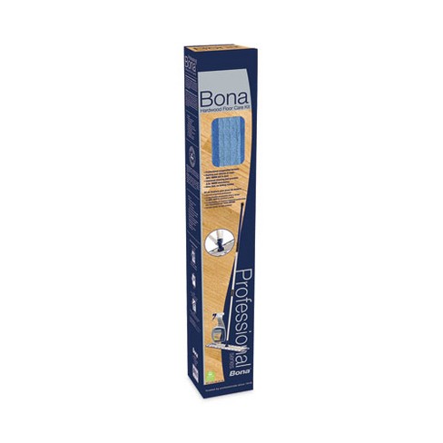 Bona Hardwood Floor Care Kit, 18" Wide Microfiber Head, 72" Silver/Blue Aluminum Handle - image 1 of 2