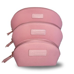 Sarah Wells PackSWell Neoprene Organizer Set of 3 – Washable Zipper Pouches for Pump Parts, Travel, Makeup, Snacks, Tech Cords & More - 1 of 4