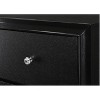 NicBex 5 Drawer Dresser for Bedroom,White Wooden Drawers with Round Handle,Dressers for Kids Room,Living Room,Entry and Hallway,Black - 4 of 4