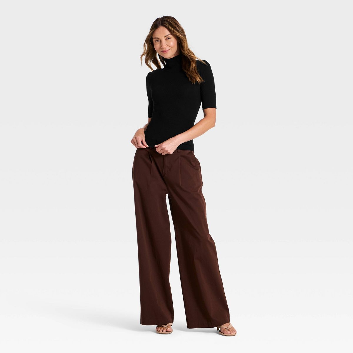 Women's Featherweight Turtleneck Top - A New Day™ - thumbnail 3