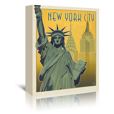 New York City Ny by Anderson Design Group Wrapped Canvas - Americanflat - 5" x 7"