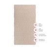 Babyletto Muslin Crib Sheet, GOTS Certified Organic Cotton - Cocoa Stripe - 3 of 4