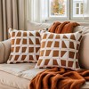 REGALWOVEN Geometric Soft Plush Modern Decorative Throw Pillows Cases 2 Pcs - 2 of 4