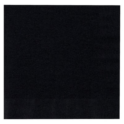 50ct Black Lunch Napkin