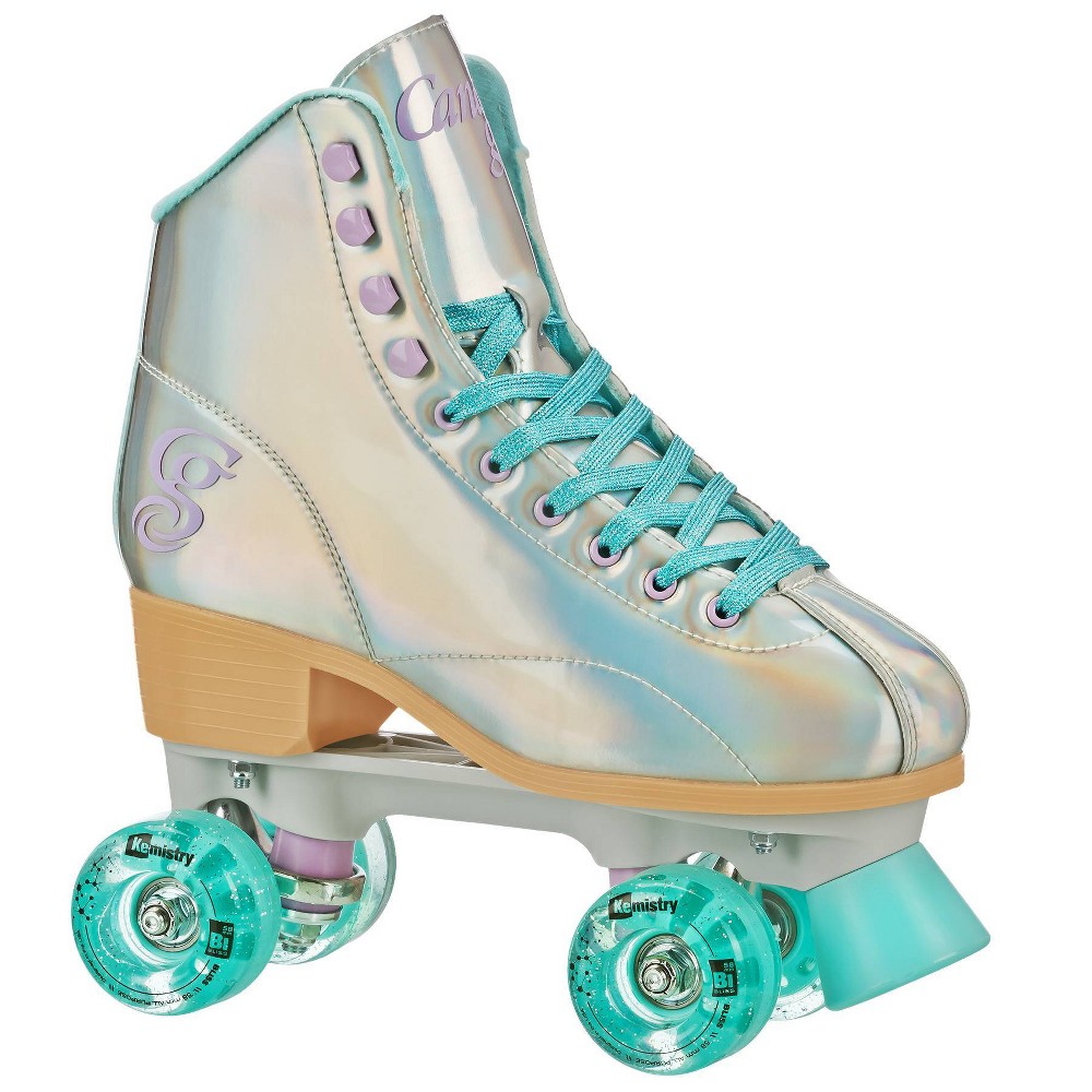 Photos - Roller Skates Roller Derby Candi Sabina Roller Skate - Silver/Teal Blue (6) 